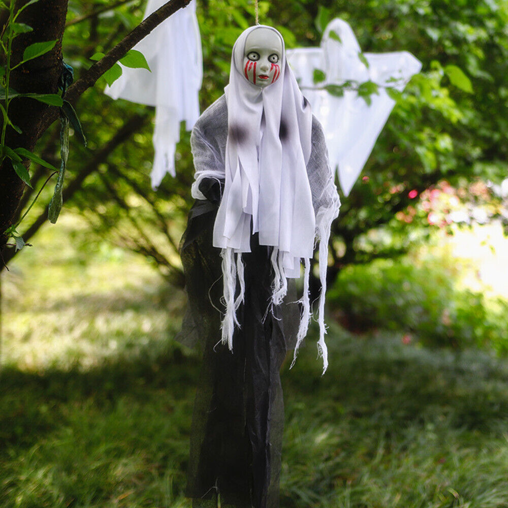 😈Garden Yard Hanging Skeleton Skull Ghost Outdoor Decoration